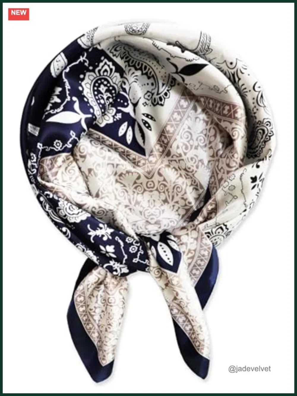 35x35 Silk Like Satin Square Scarf, Head Wrap Bandana Neck Scarf